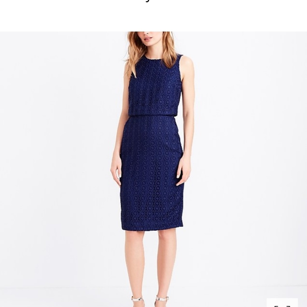 J Crew Popover Eyelet Dress